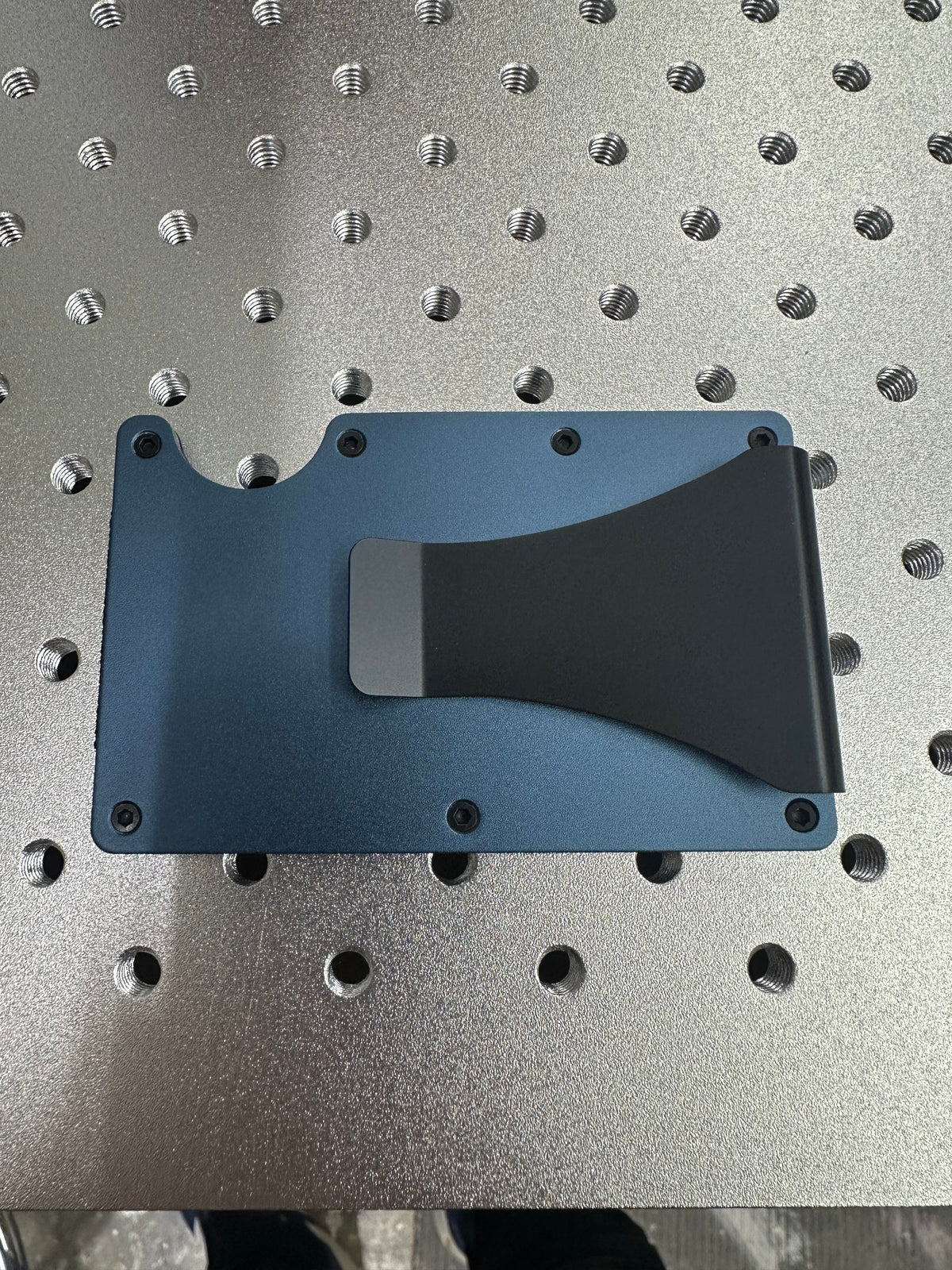 Laserable blank money clip wallet money holder