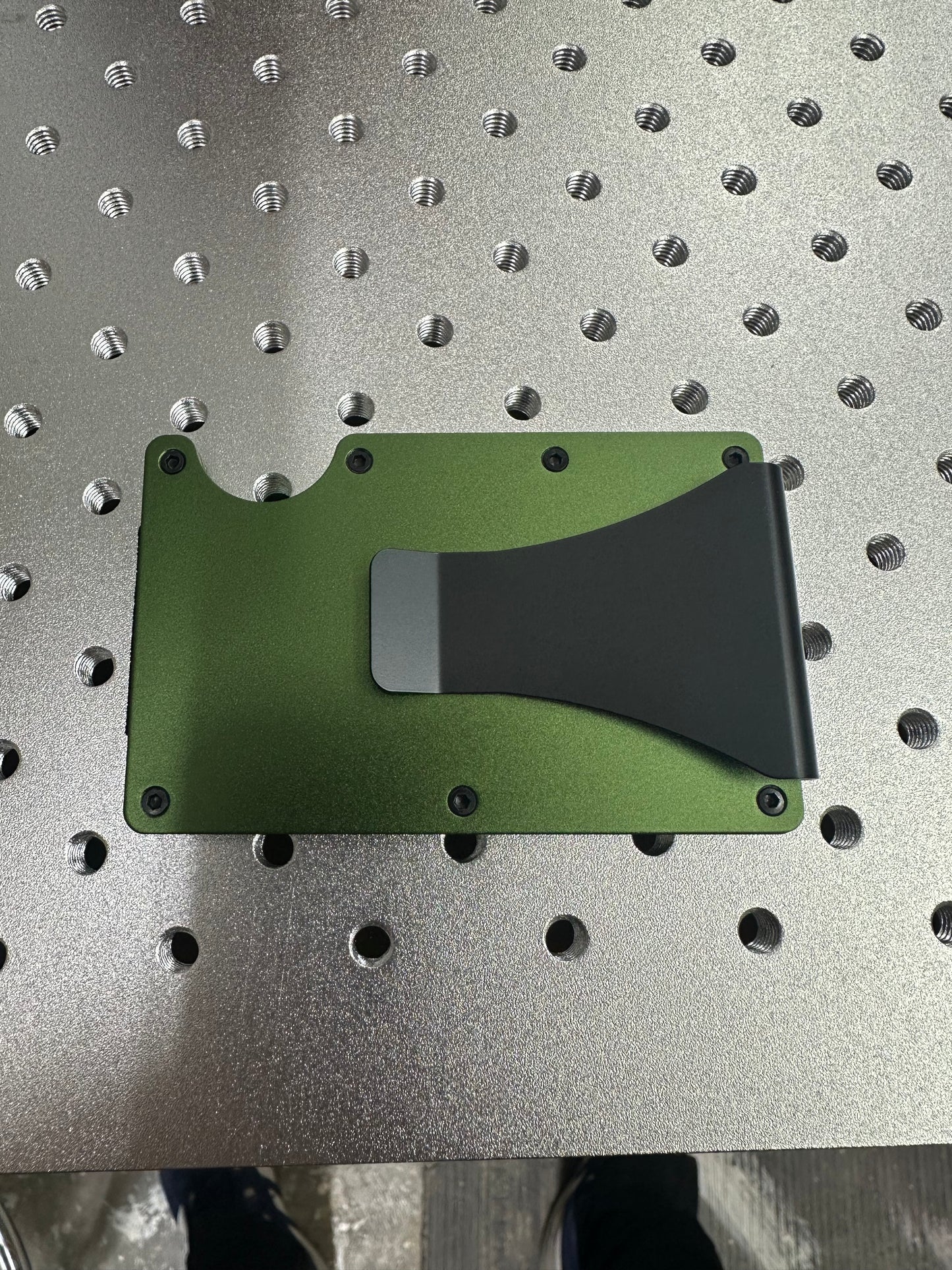 Laserable blank money clip wallet money holder