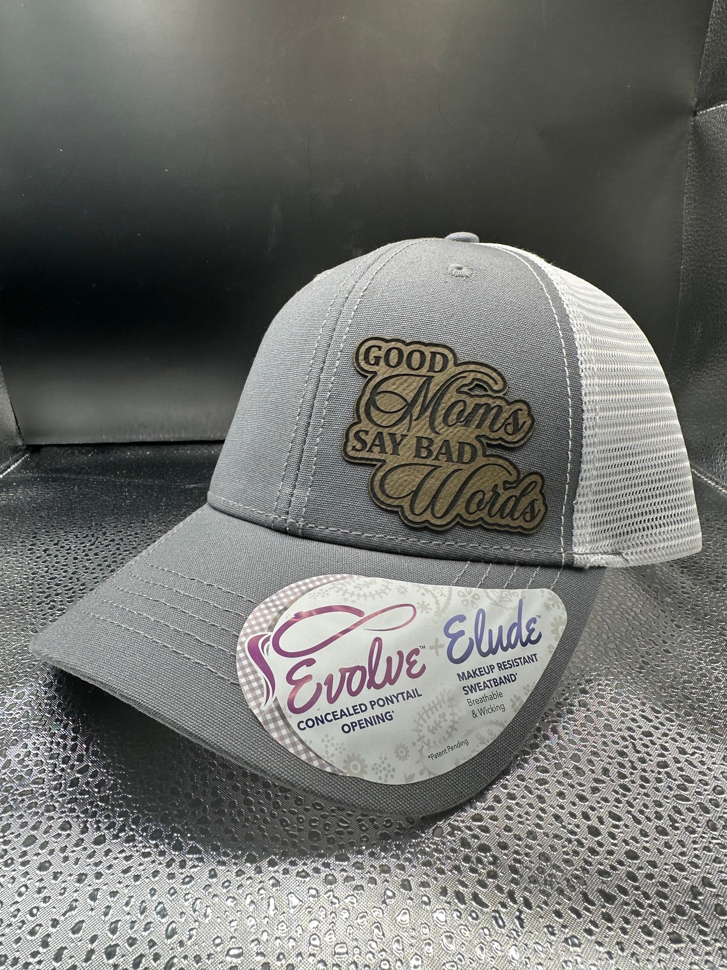 PONY TAIL HAT Good Moms say bad words