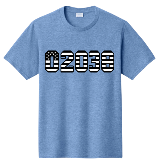 American Flag Zip code tshirts