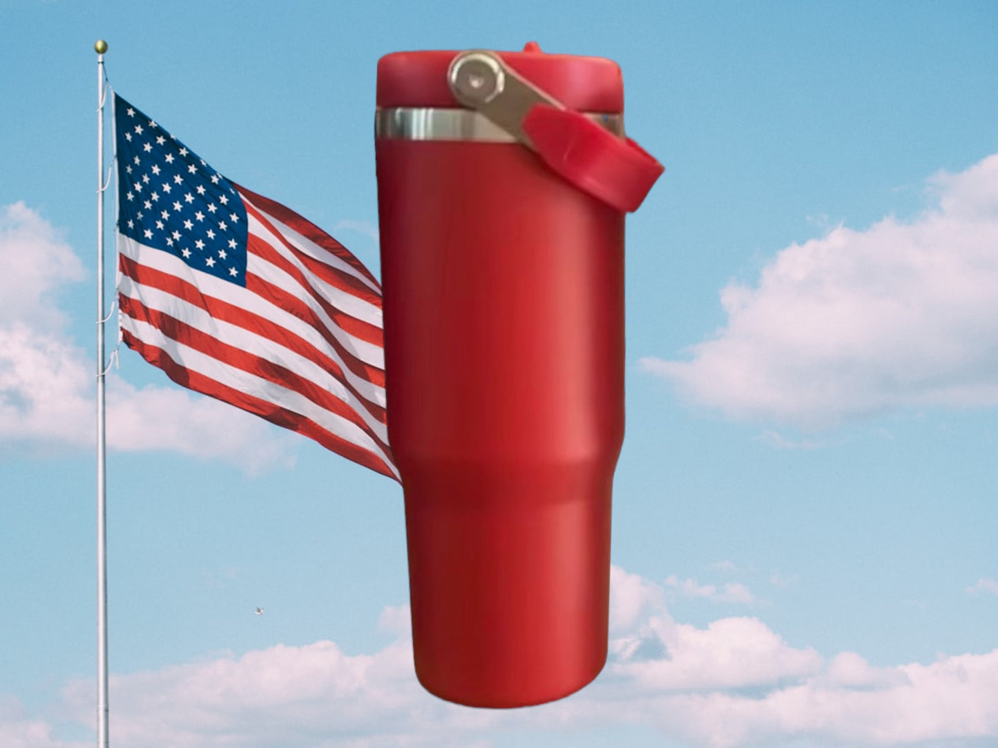 Freedom 30oz stainless steel double sided engraved water bottles