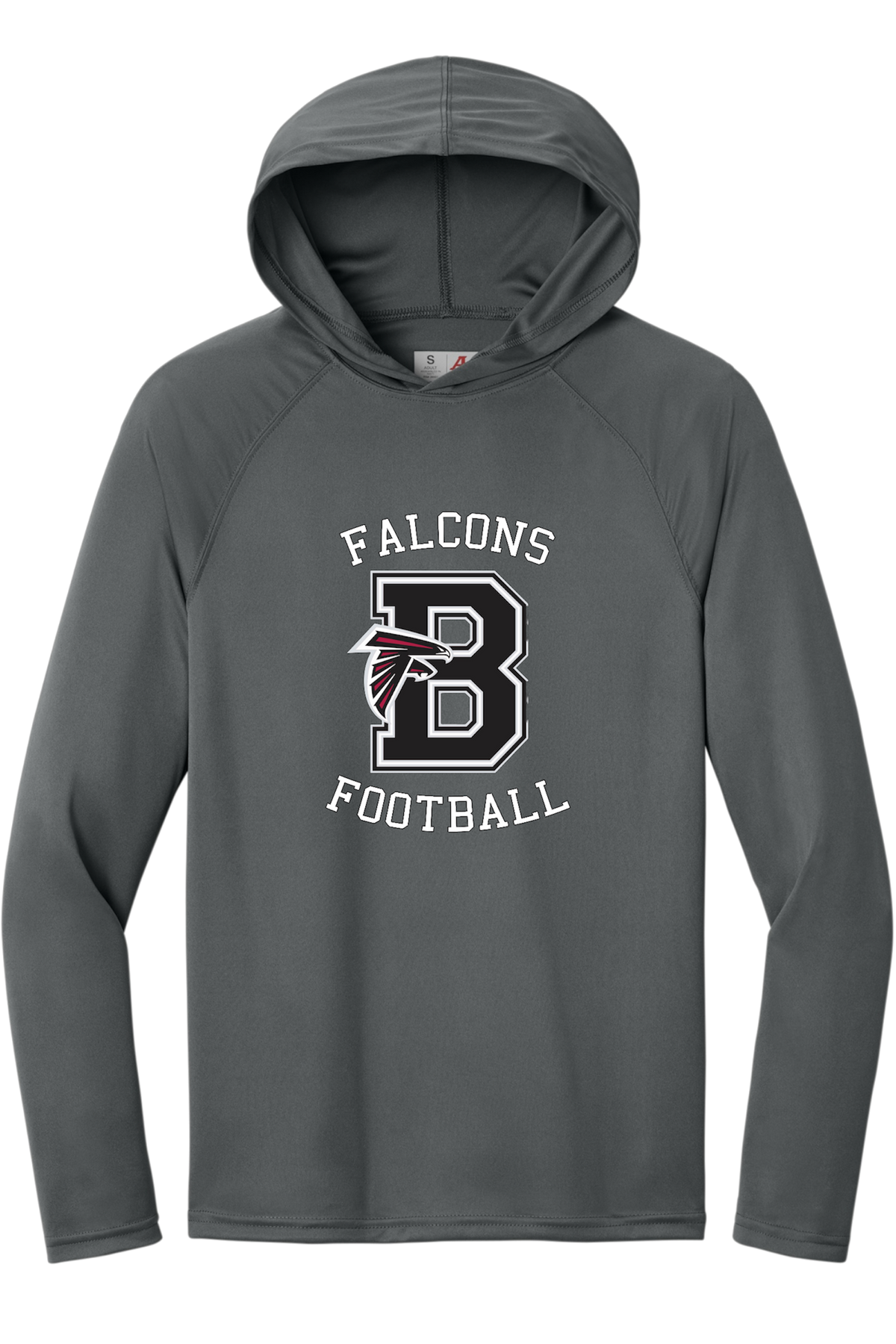 Bellingham Falcons performance long sleeve hooded tshirt