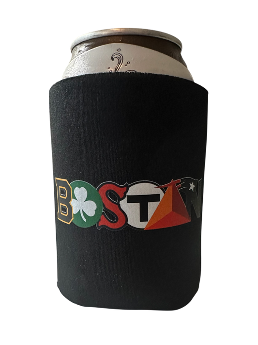 Boston themed koozie- unique beverage holder