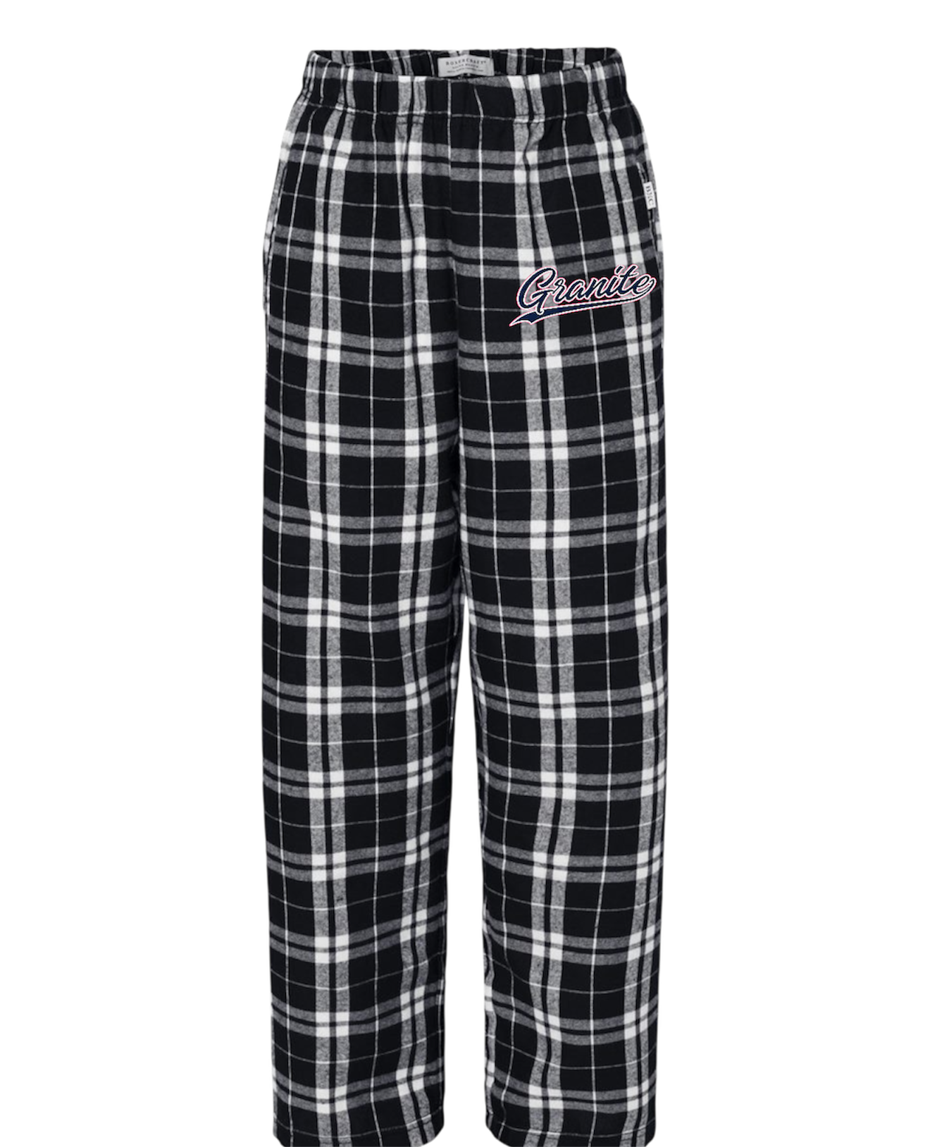 Granite Script Travel Day Flannel pants