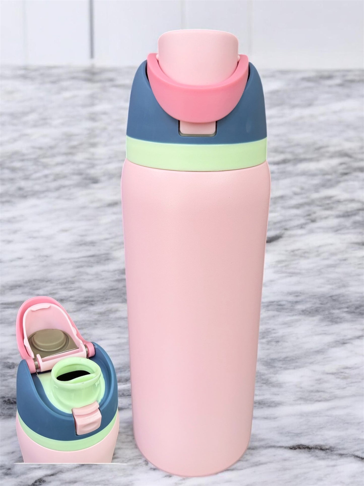 30 oz stainless steal water bottle Light Pink (unbranded)