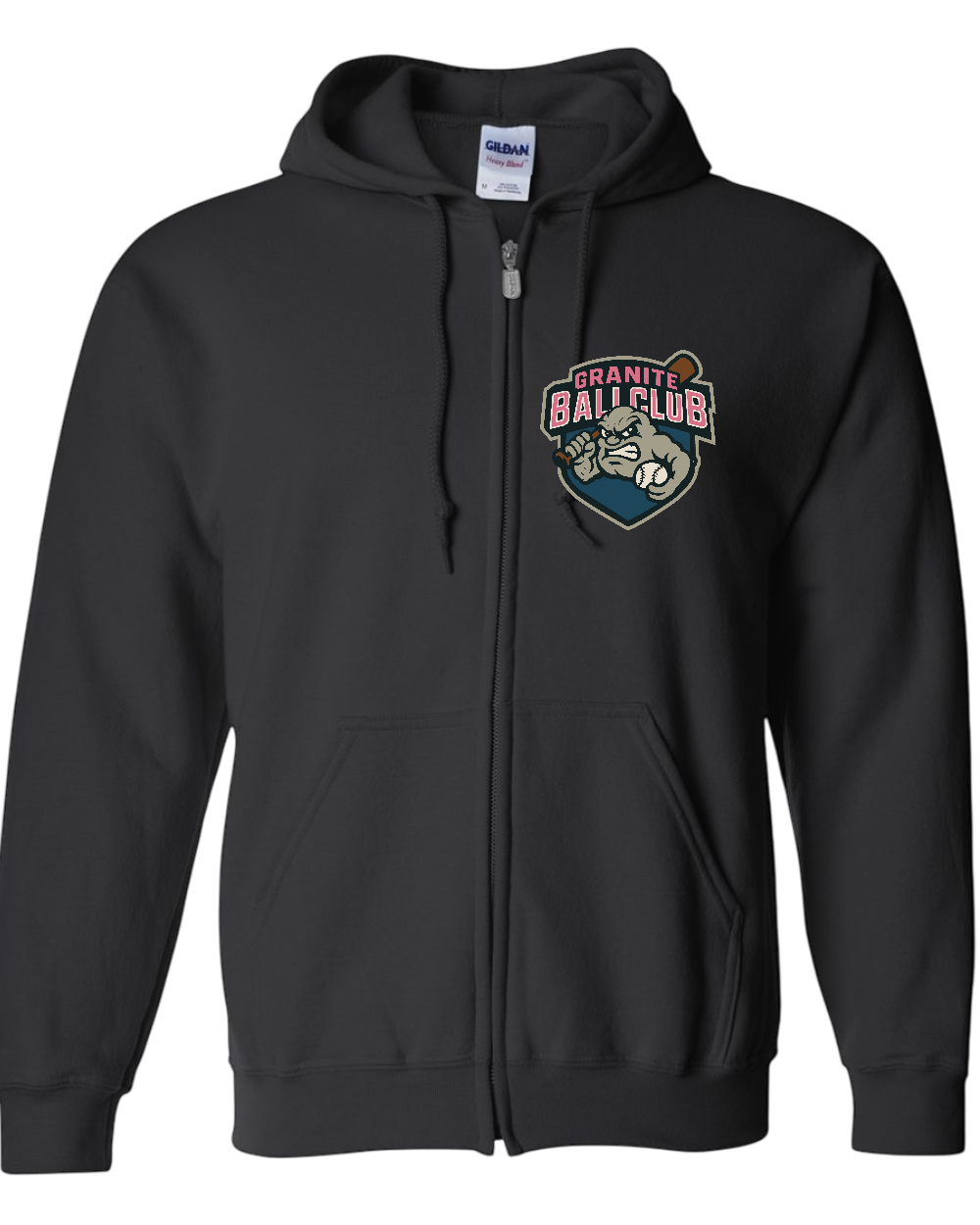 Granite Logo Heavy Blend full zip On Deck hoodie