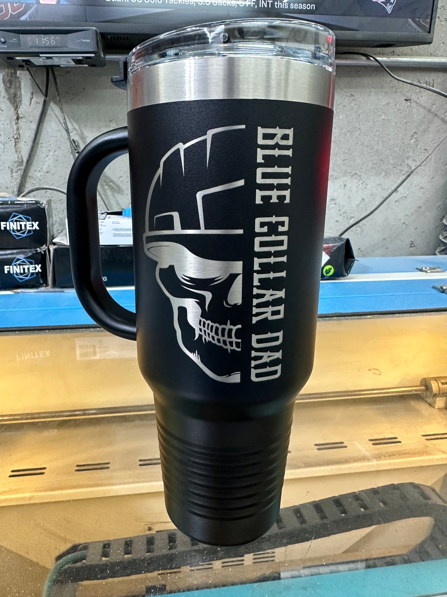 Blue collar dads 40oz Travel Mug