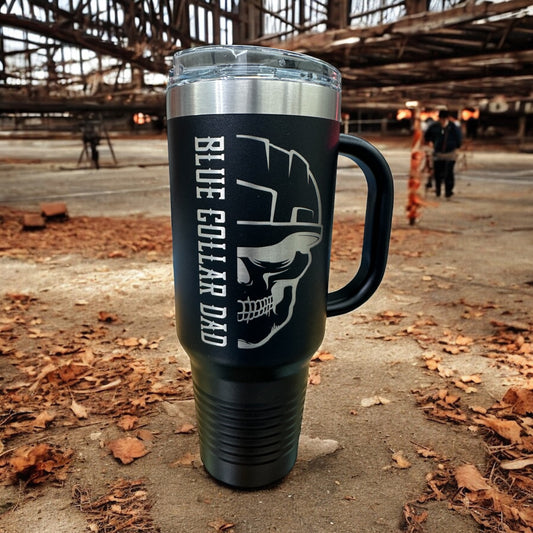 Blue collar dads 40oz Travel Mug