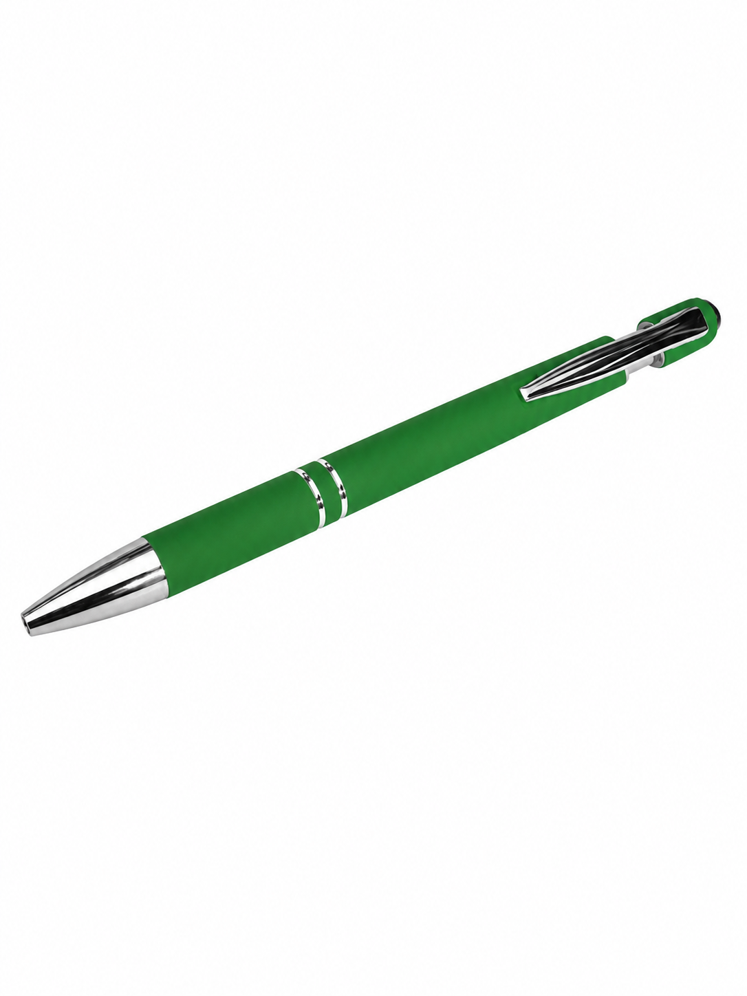 Green ball point pen with stylus tip