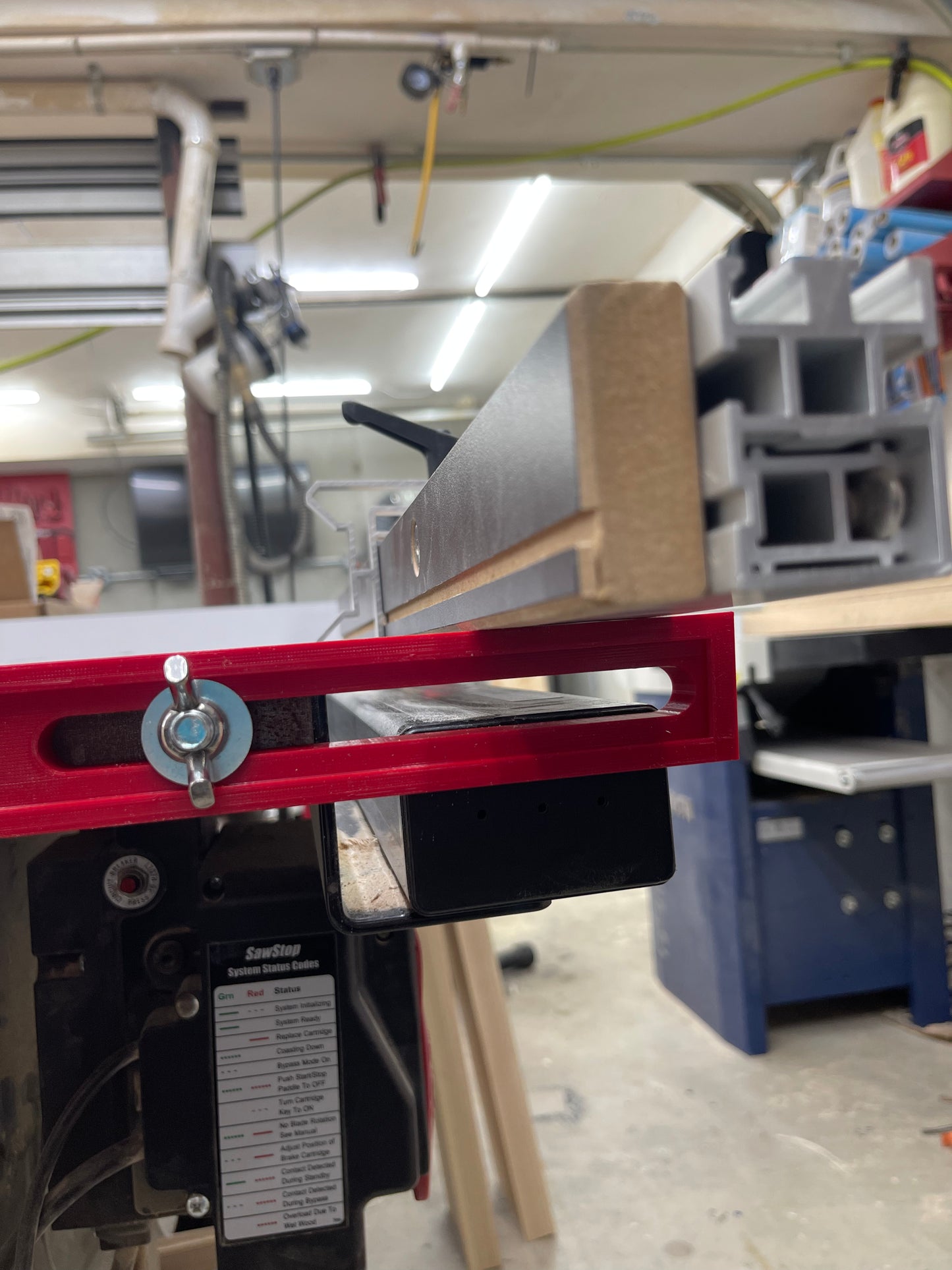 Support Bracket for Sawstop table saw