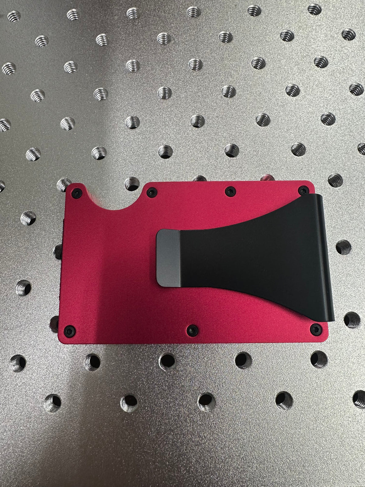 Laserable blank money clip wallet money holder