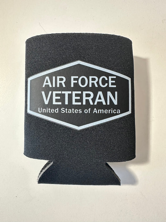 Military Veteran koozie/beer sleeves Army, Navy,Marines, Airforce, Coast Guard- unique beverage holder