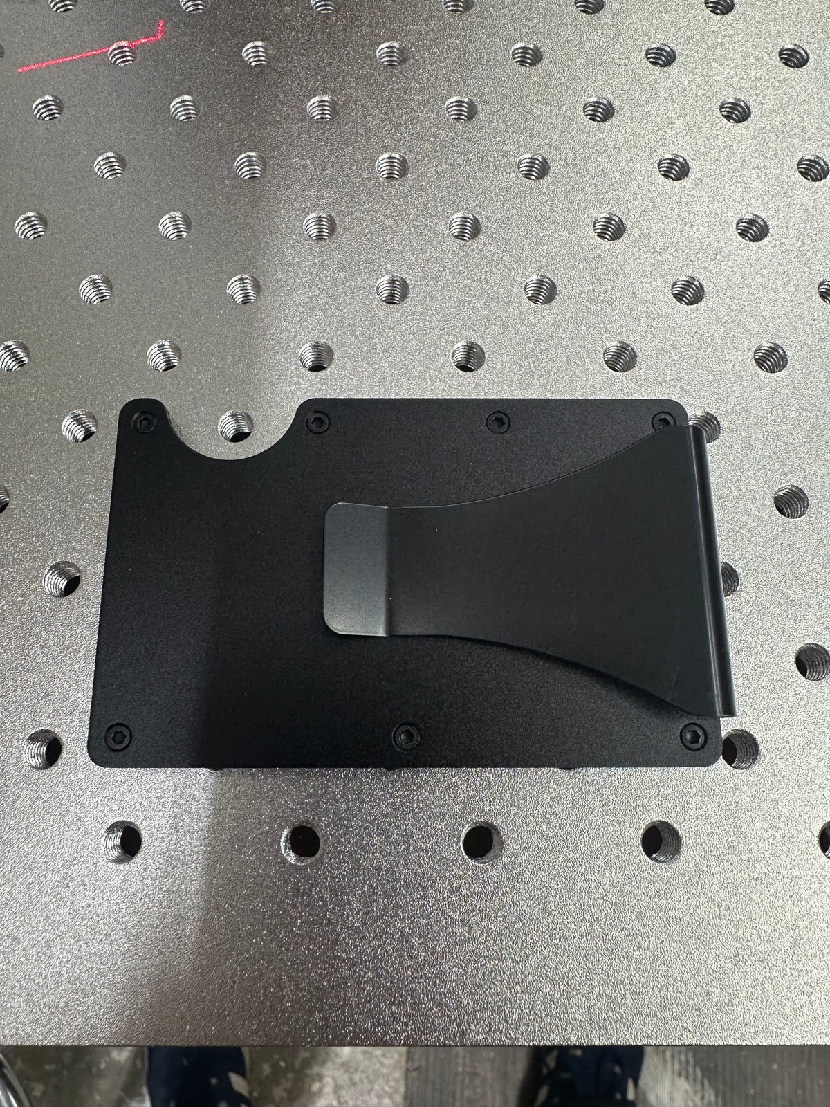 Laserable blank money clip wallet money holder