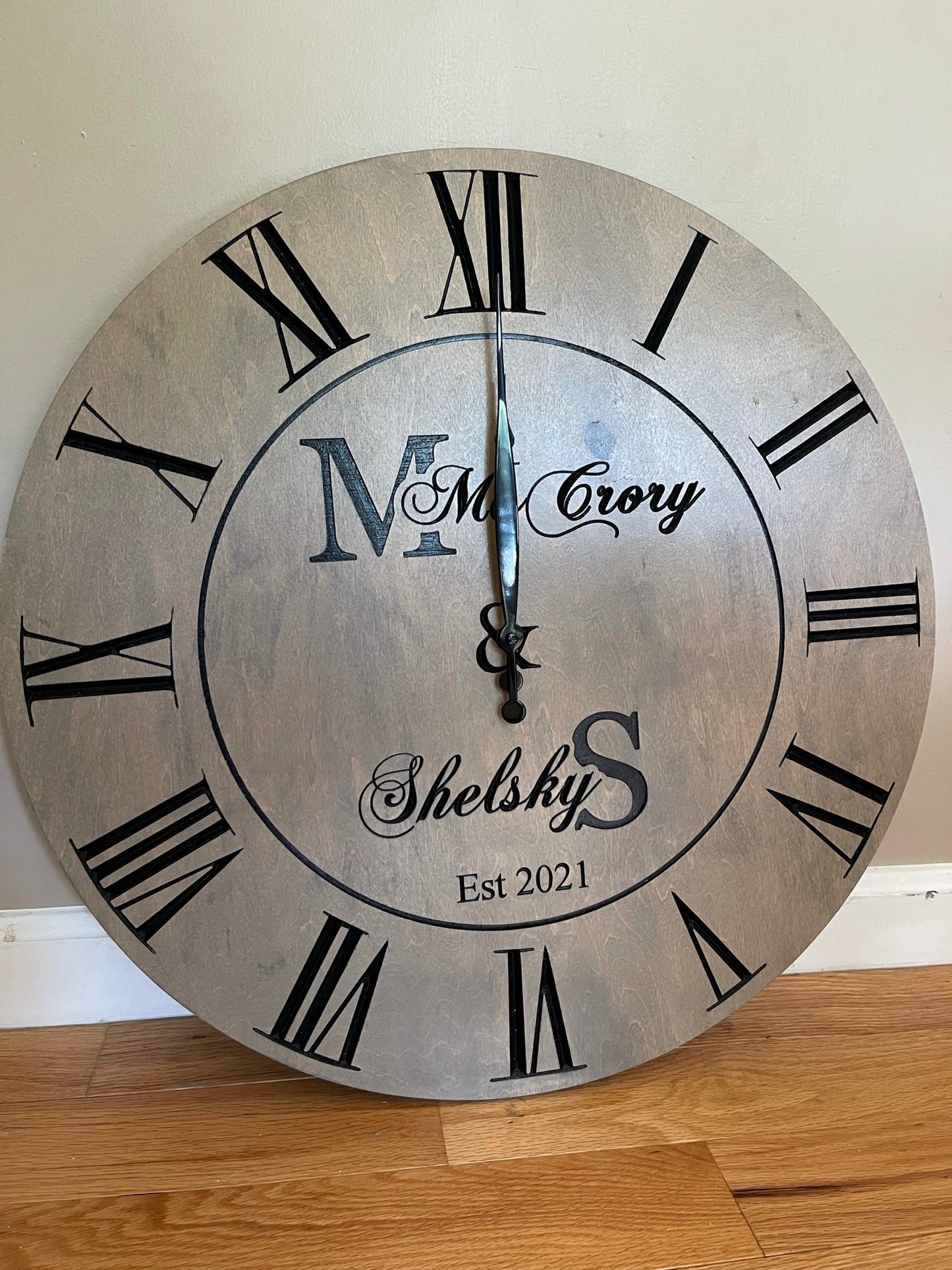 Family Letter clock