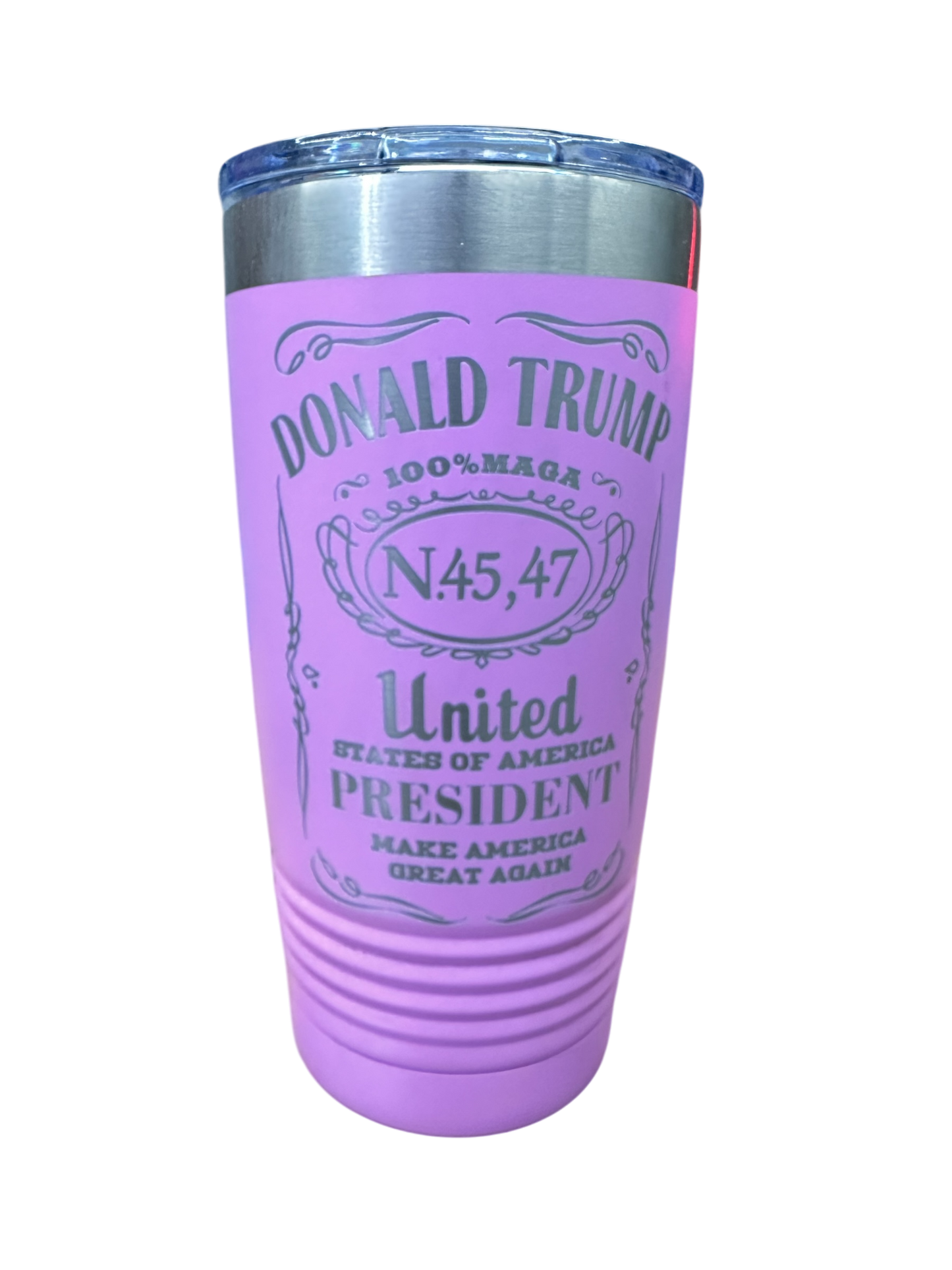 Trump 45 & 47 whiskey inspired tumbler