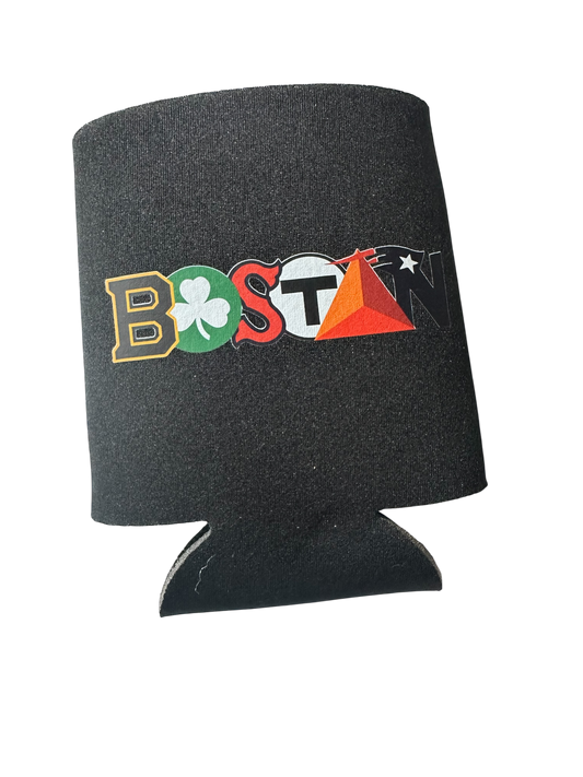 Boston themed koozie- unique beverage holder