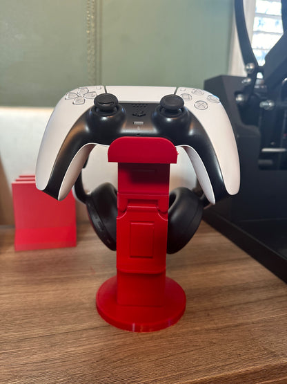 Gaming controller & head set stand organizer