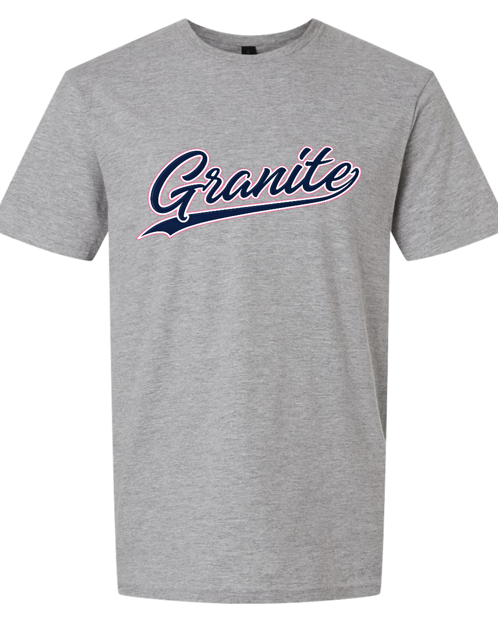 Granite Script softstyle Bleacher tshirt (unisex)