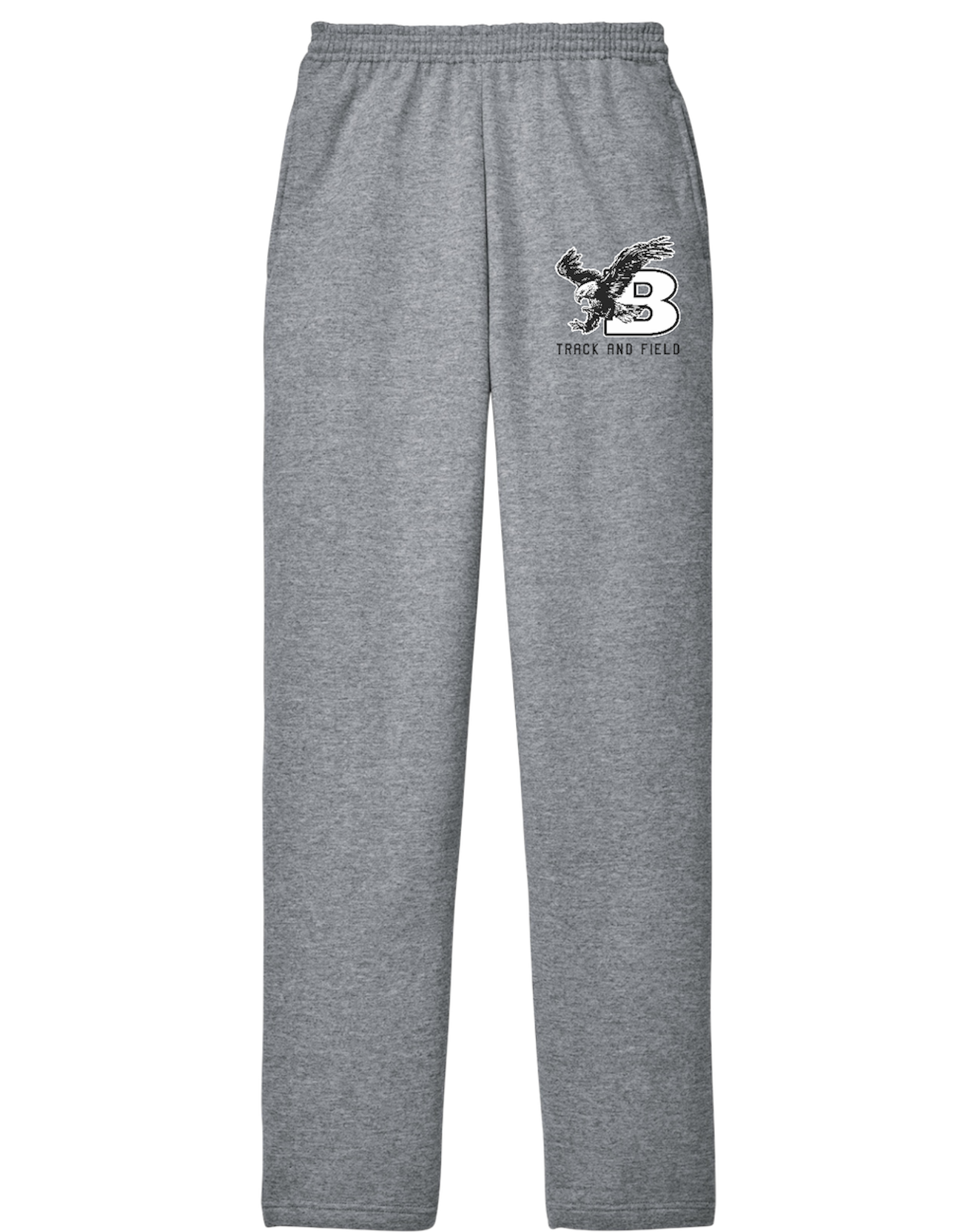Bellingham Track and Field open bottom pocketed sweatpants