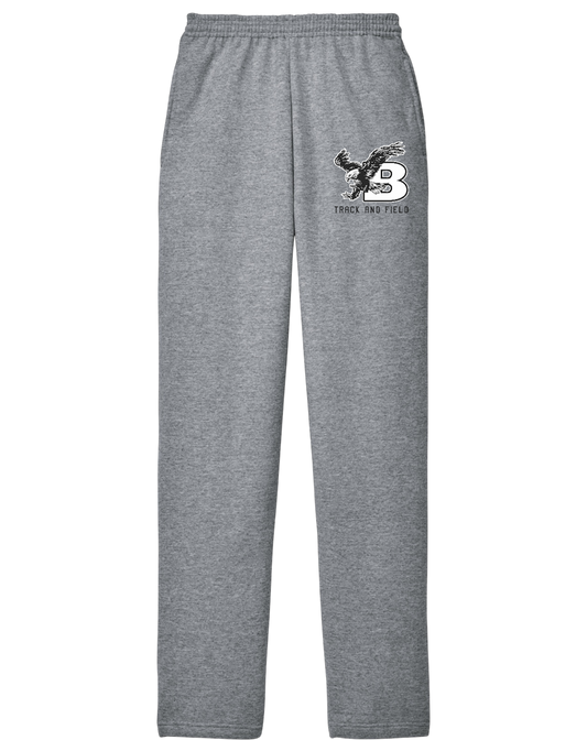 Bellingham Track and Field open bottom pocketed sweatpants