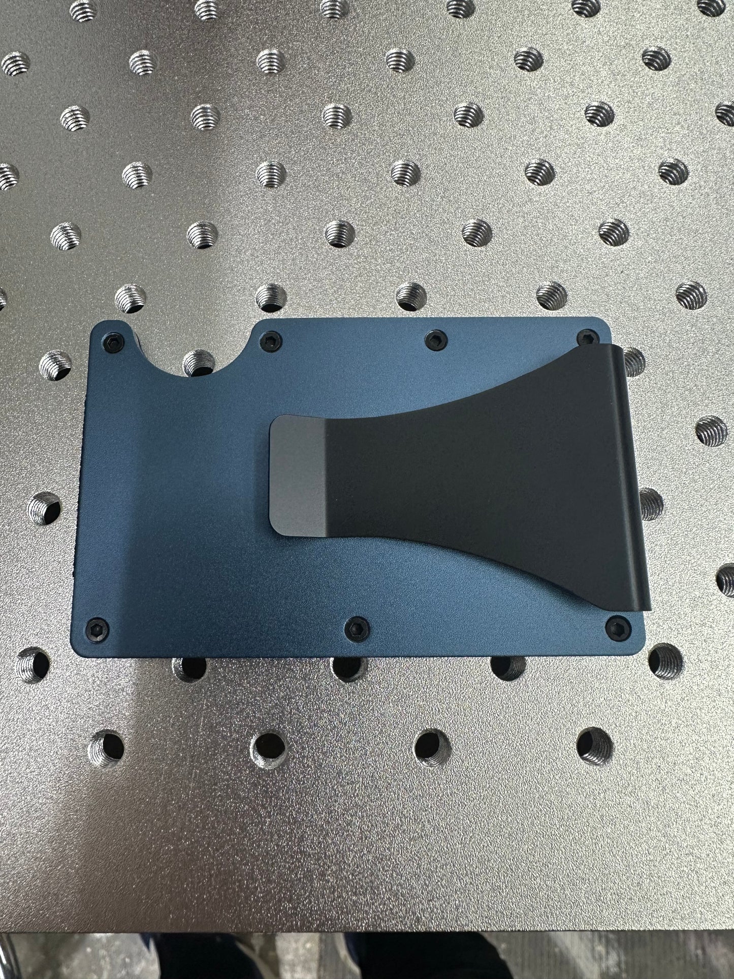 Laserable blank money clip wallet money holder