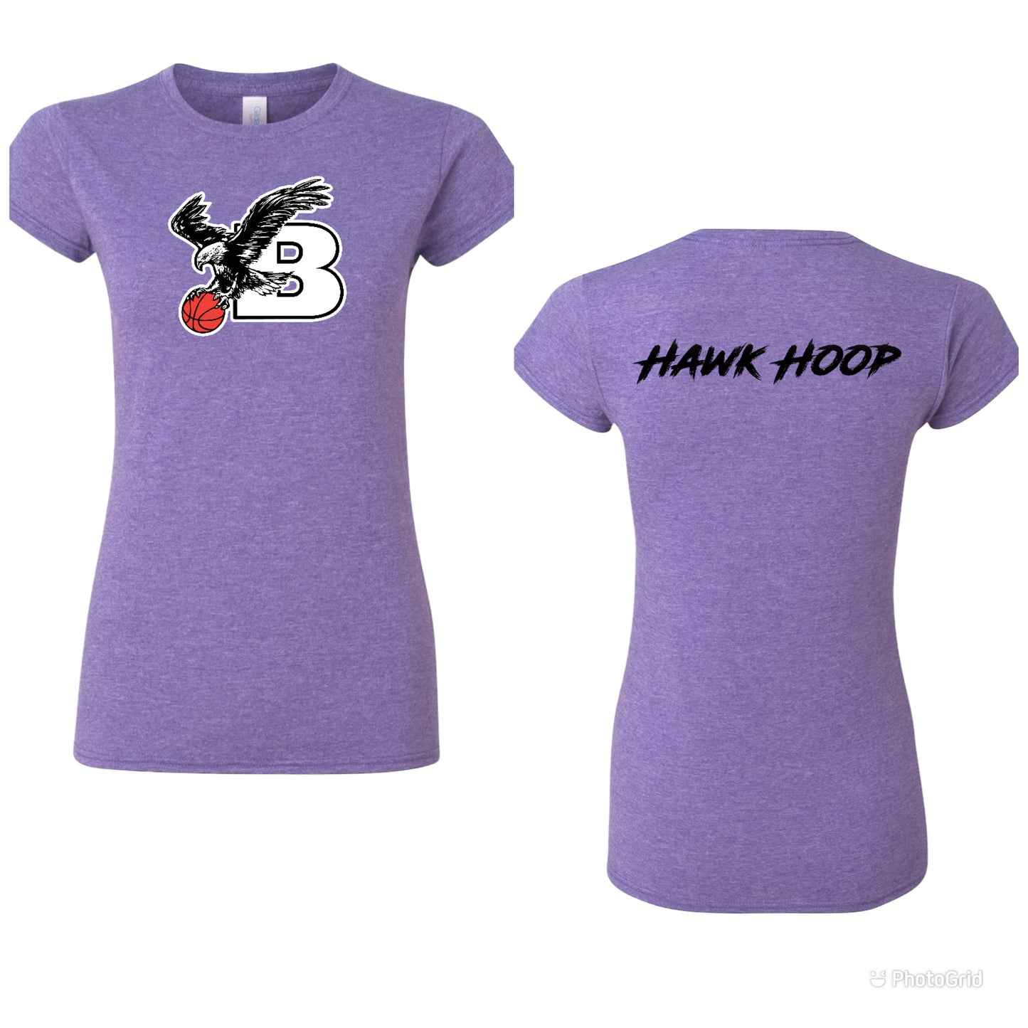 Bellingham Basketball women’s hawk hoop tshirt