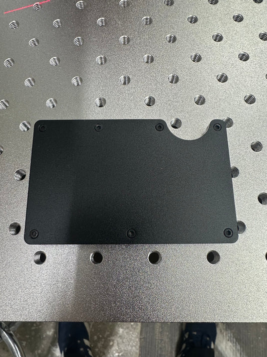 Laserable blank money clip wallet money holder