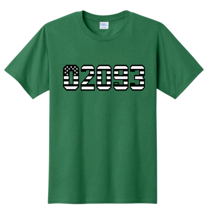 American Flag Zip code tshirts
