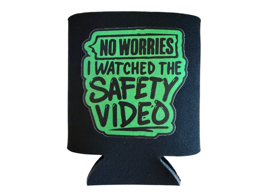 Koozie beverage beer holder Safety Video edition