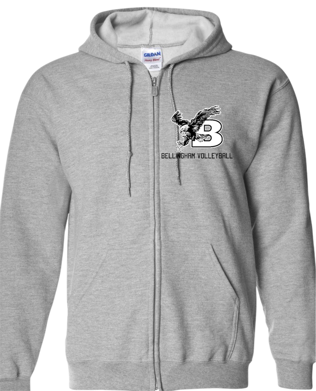 Bellingham Volleyball Side out full zip hoodie