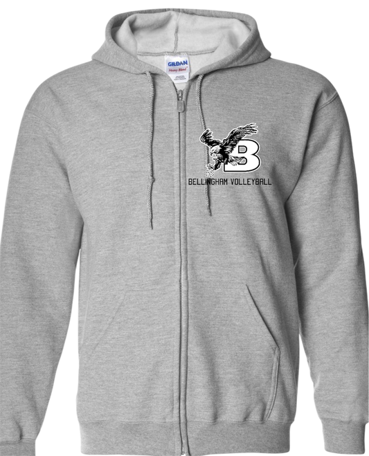 Bellingham Volleyball Side out full zip hoodie