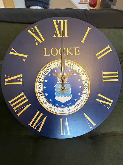 Military Clocks For Veterans Marines, Navy, Coast Guard, Airforce, Army, and even VFW