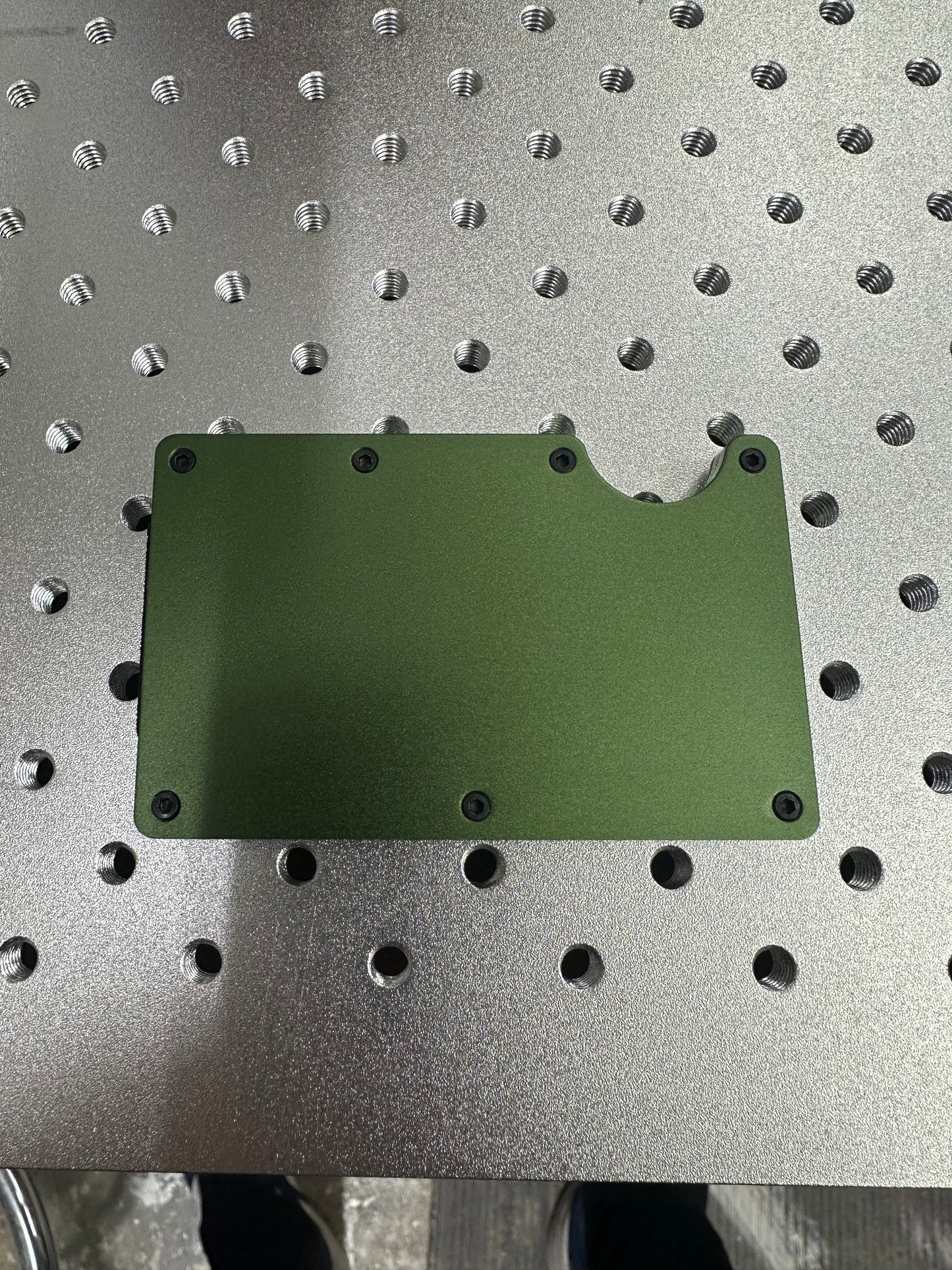 Laserable blank money clip wallet money holder