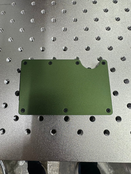 Laserable blank money clip wallet money holder