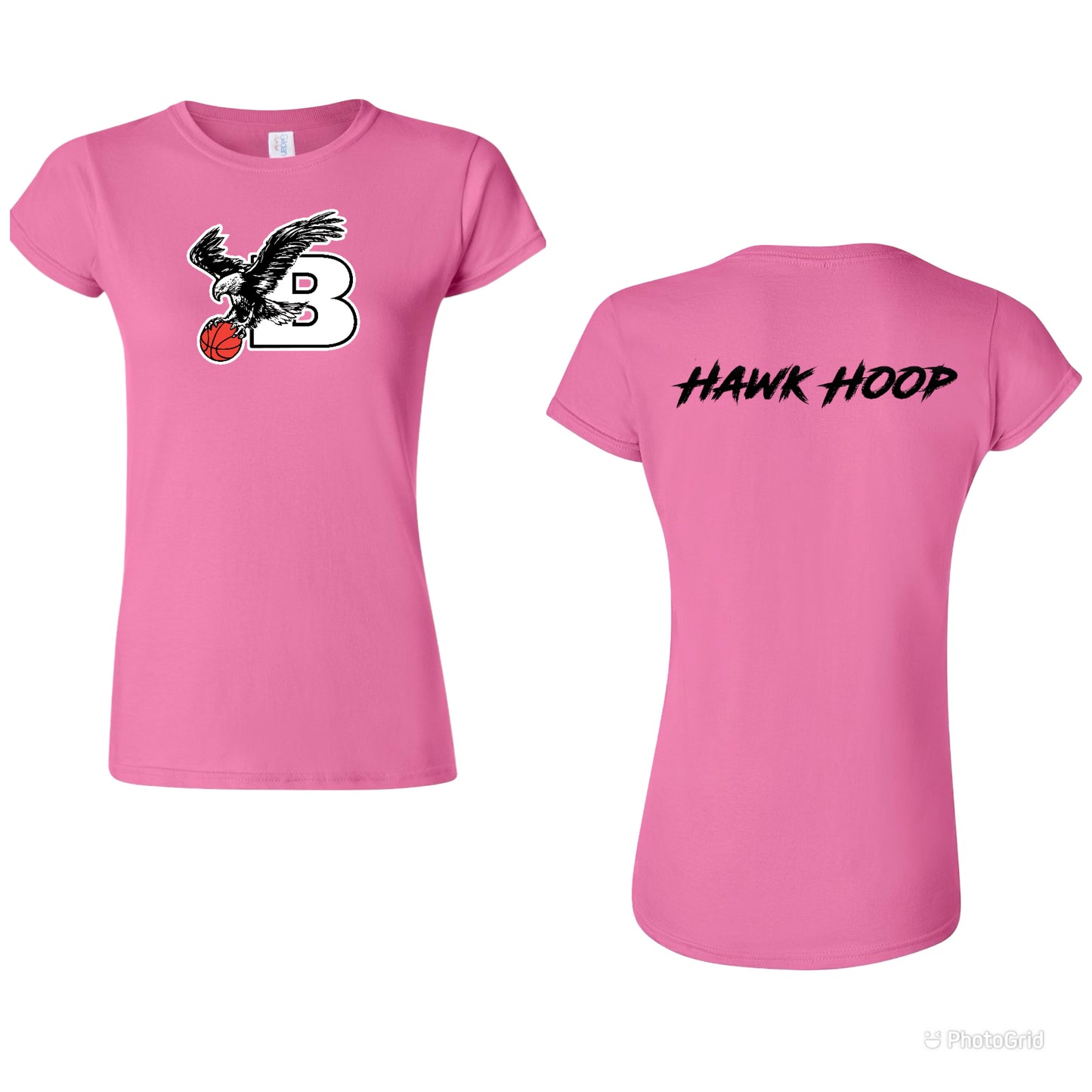 Bellingham Basketball women’s hawk hoop tshirt