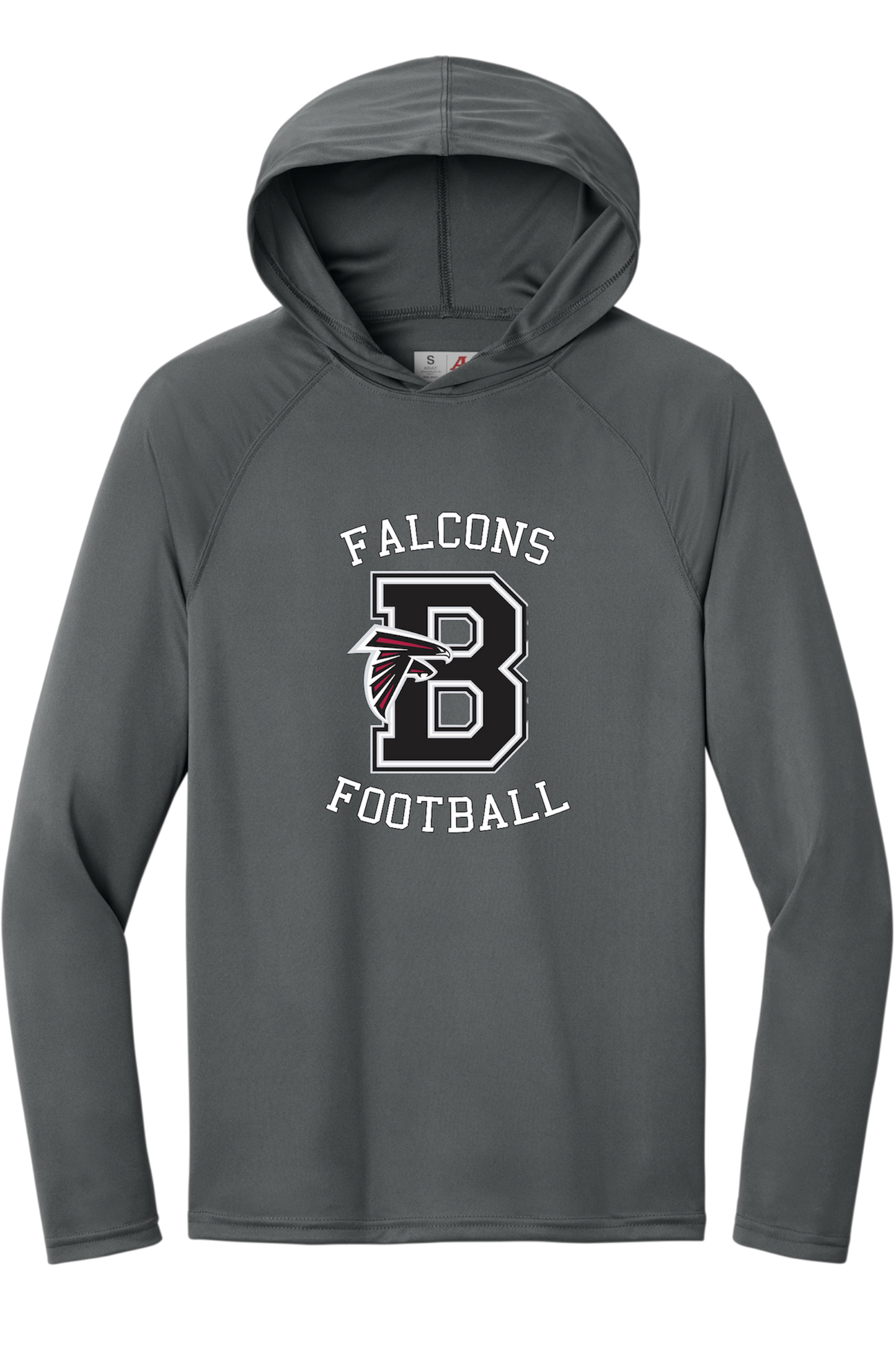 Bellingham Falcons performance long sleeve hooded tshirt