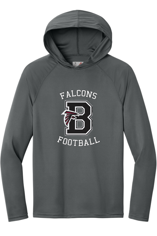 Bellingham Falcons performance long sleeve hooded tshirt