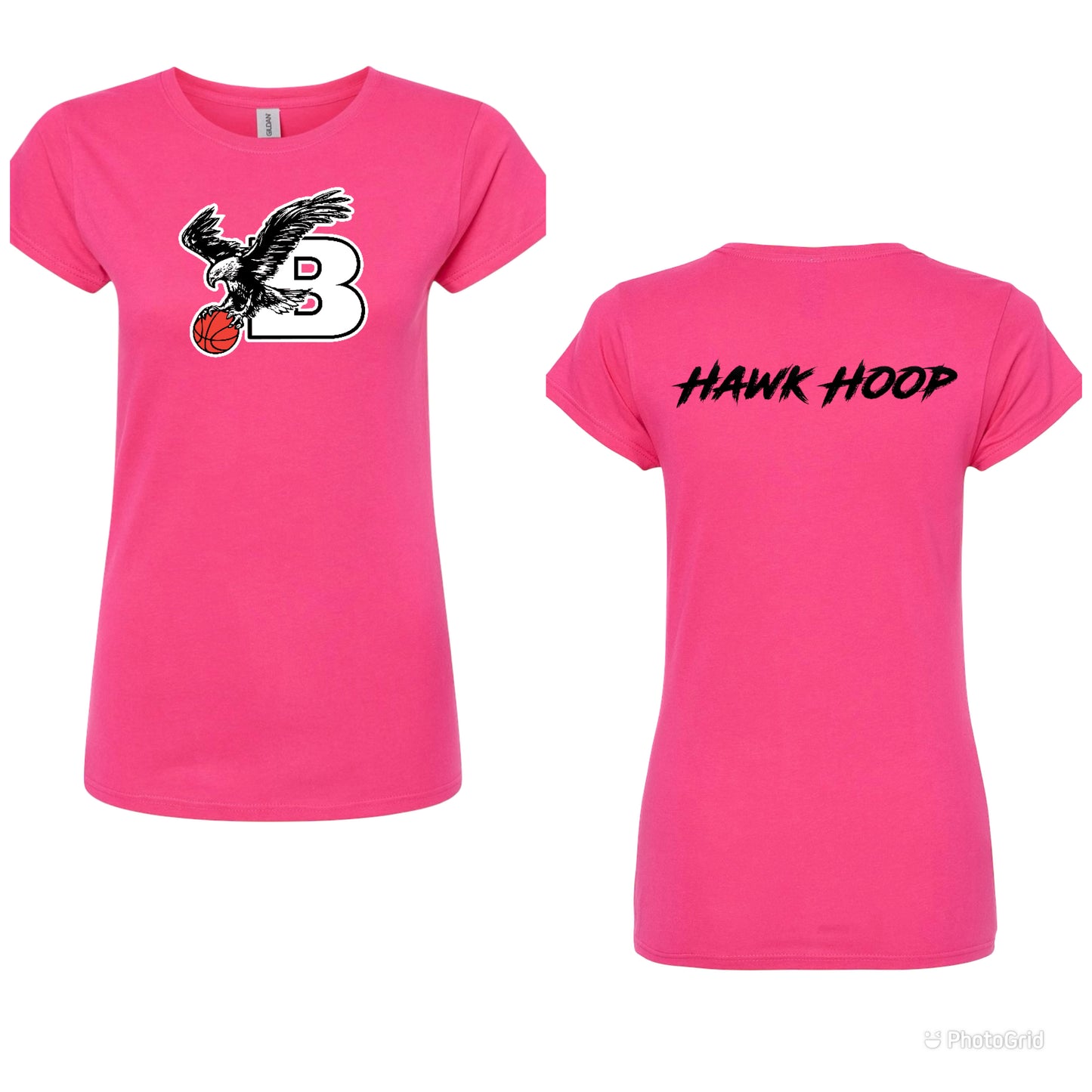 Bellingham Basketball women’s hawk hoop tshirt
