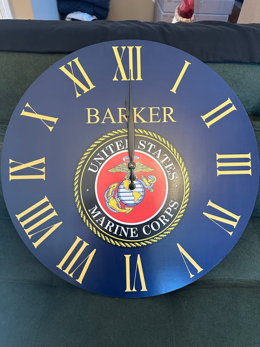 Military Clocks For Veterans Marines, Navy, Coast Guard, Airforce, Army, and even VFW