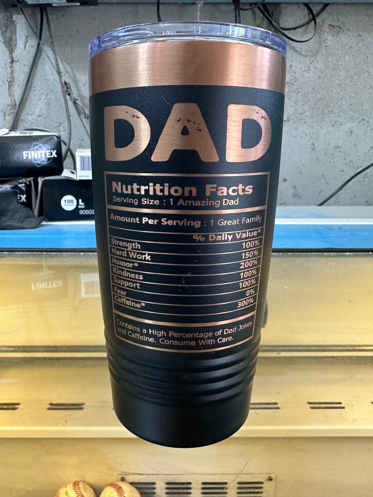 Best Dad Ever 2 sided Laser engraved coffee tumbler