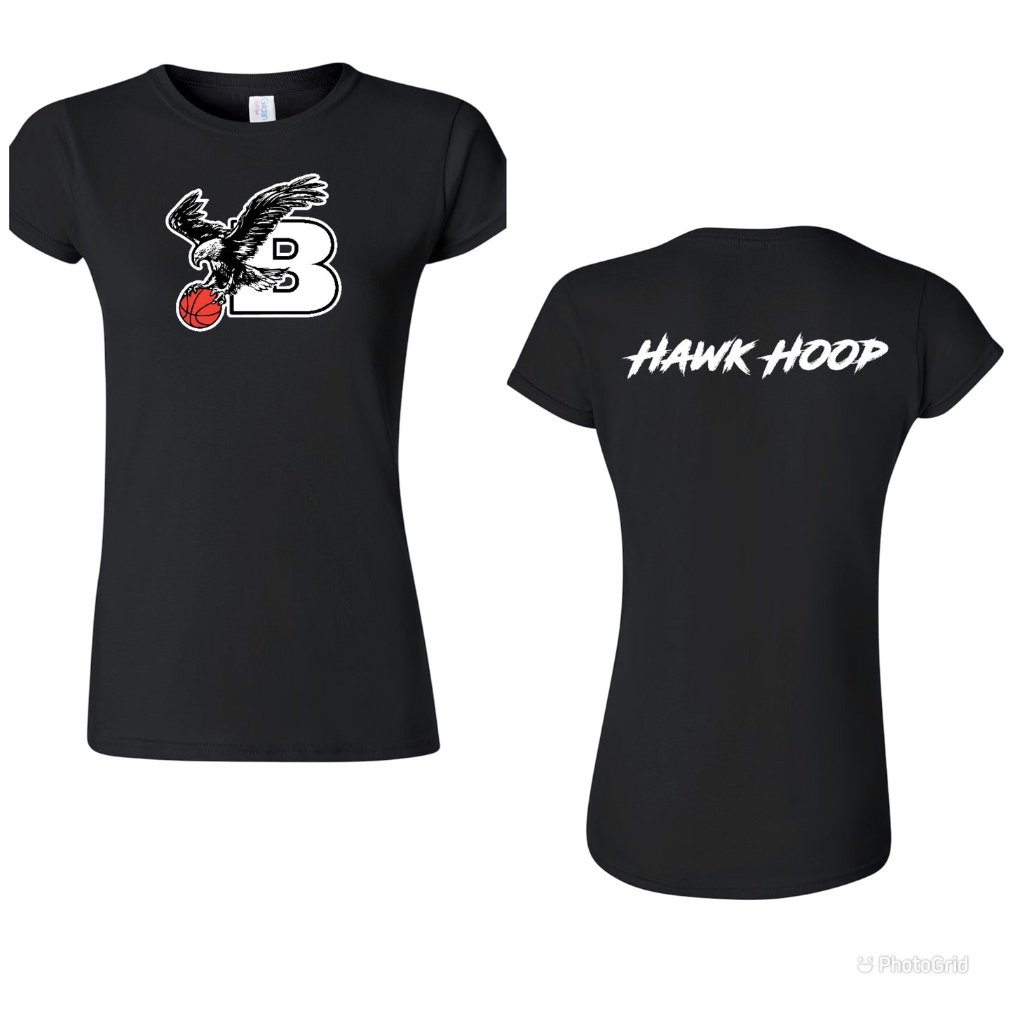 Bellingham Basketball women’s hawk hoop tshirt