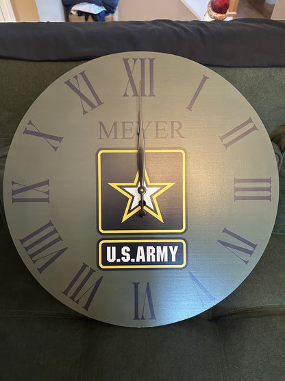 Military Clocks For Veterans Marines, Navy, Coast Guard, Airforce, Army, and even VFW
