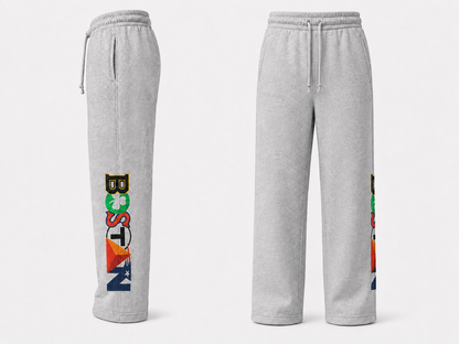 Boston Themed open bottom sweatpants