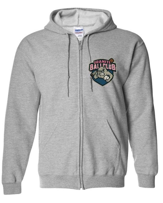 Granite Logo Heavy Blend full zip On Deck hoodie