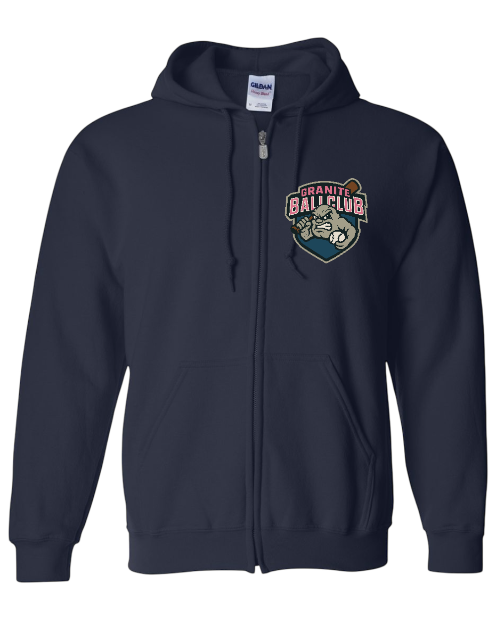 Granite Logo Heavy Blend full zip On Deck hoodie