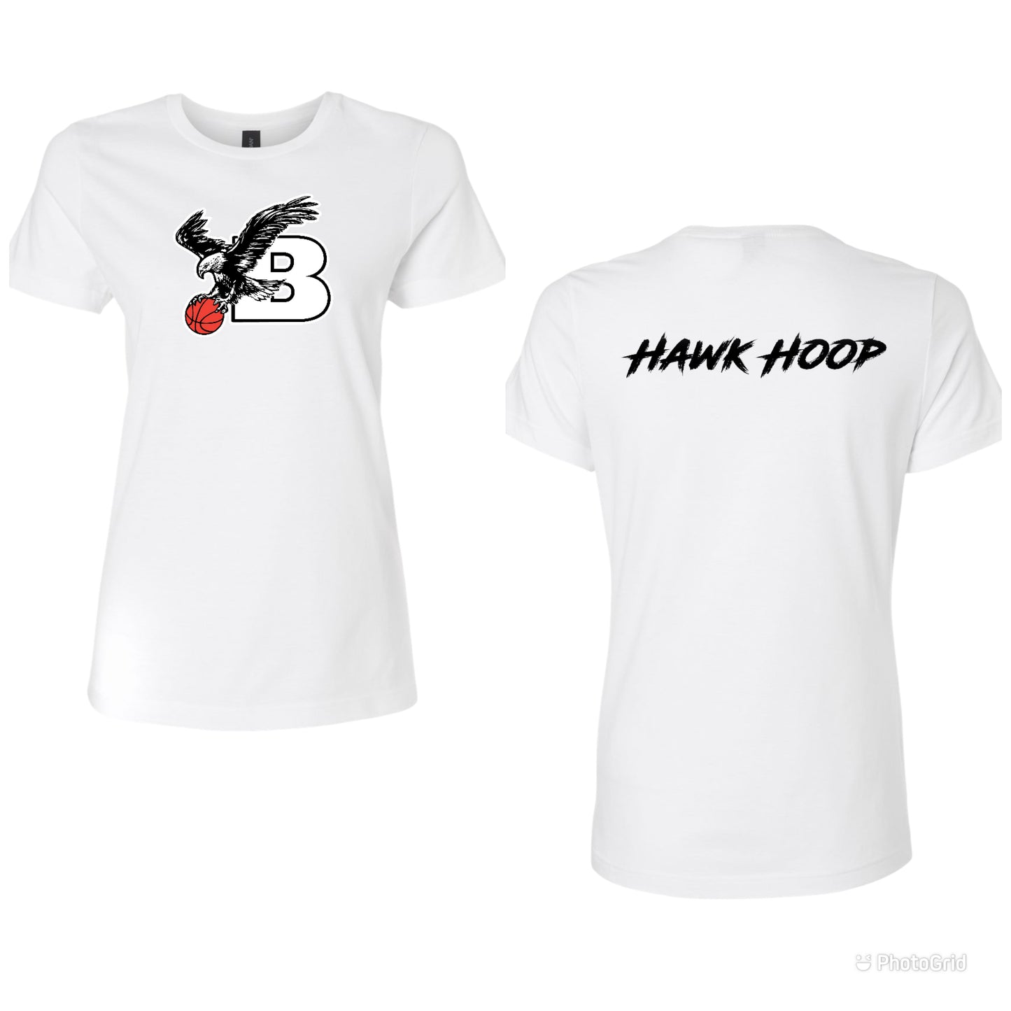 Bellingham Basketball women’s hawk hoop tshirt
