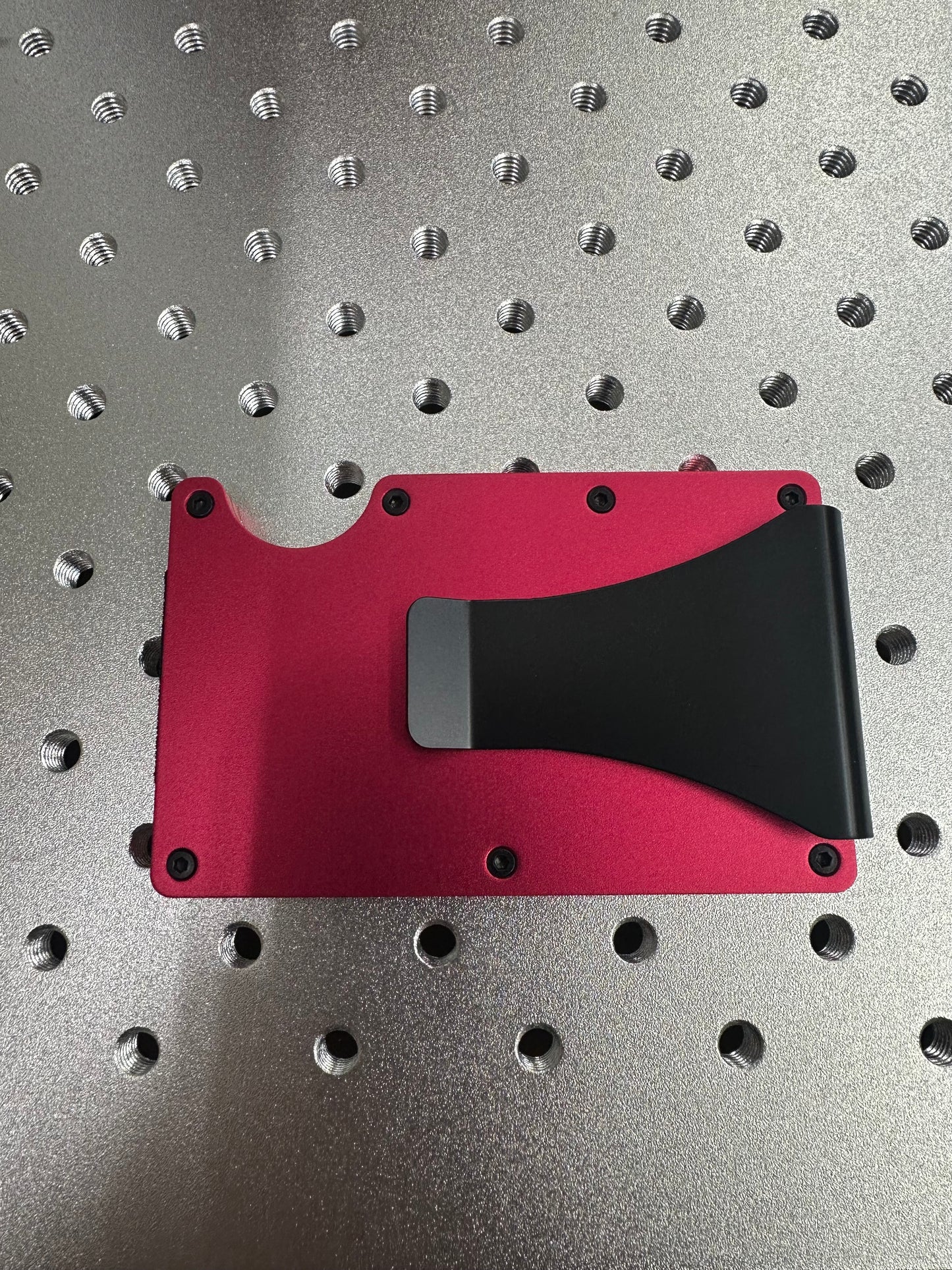 Laserable blank money clip wallet money holder