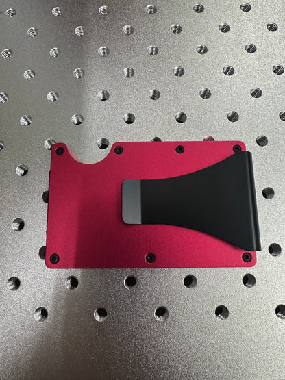 Laserable blank money clip wallet money holder