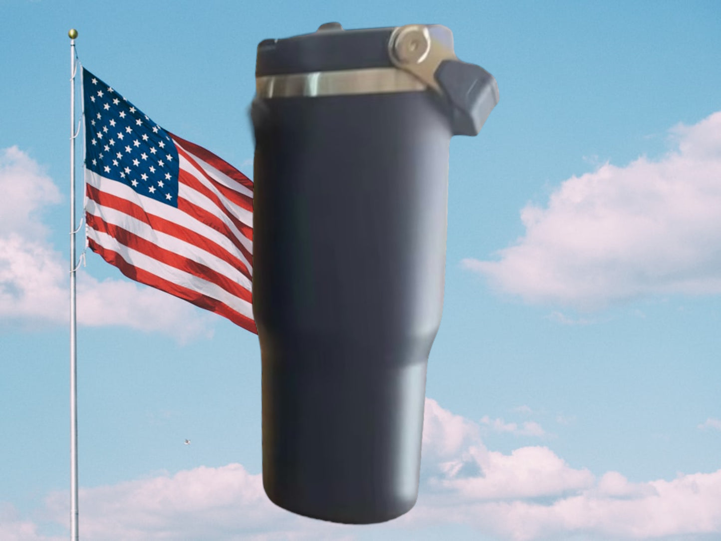Freedom 30oz stainless steel double sided engraved water bottles