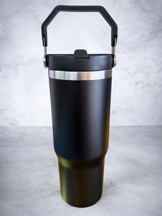 30oz stainless steel water bottle Black (unbranded)